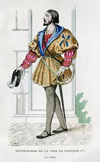Gentlemen of the court of Francis I of France, 16th century (1882-1884). Artist: Petit Gentlemen of the court of Francis I of France, 16th century (1882-1884). Artist: Petit