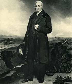 Victorian Era Transportation Prints: George Stephenson, c1849, (1945). Creator: Unknown