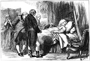 George Washington on his deathbed, Mount Vernon, Virginia, USA, 1799 (c1880) George Washington on his deathbed, Mount Vernon, Virginia, USA, 1799 (c1880)