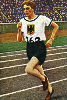 German runner Lina Radke, 1928. Creator: Unknown German runner Lina Radke, 1928. Creator: Unknown