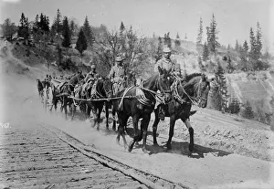 German Soldiers in Carpathian Mountains Print, WWI Era