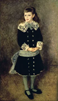 Girl with a Blue Sash, late 19th/early 20th century. Artist: Pierre-Auguste Renoir Girl with a Blue Sash, late 19th/early 20th century. Artist: Pierre-Auguste Renoir