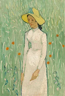 Girl in White, 1890. Creator: Vincent van Gogh Girl in White, 1890. Creator: Vincent van Gogh