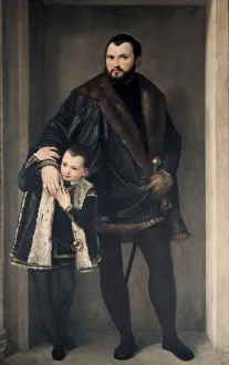 Giuseppe da Porto and his Son, 16th century. Artist: Paolo Veronese Giuseppe da Porto and his Son, 16th century. Artist: Paolo Veronese