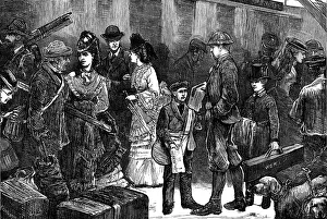 Victorian Era Train Station Prints: Going North: Dunblane Station, 1871. Creator: Unknown