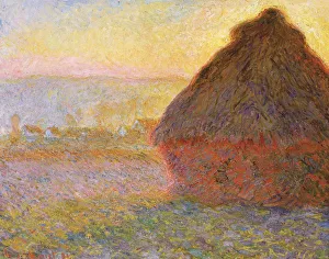Grainstack (Sunset) Print, 1891