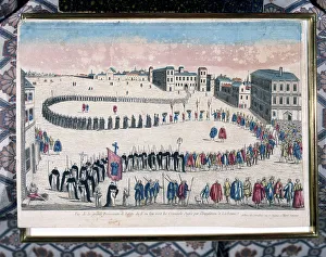 Grand procession of criminals sentenced by the Inquisition of Lisbon, 18th century Grand procession of criminals sentenced by the Inquisition of Lisbon, 18th century