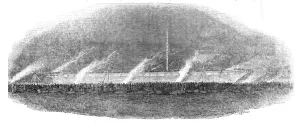 Isambard Kingdom Brunel Designs Prints: The Great Britain'steam-ship leaving Cumberland Basin, Bristol, 1844