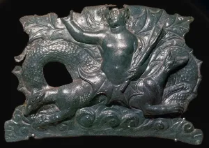 Mythical Beast Prints: Greek Bronze Print of Scylla, a Sea-Monster from the Odyssey