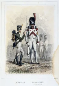 Grenadier and Pupil of the 3rd Regiment, 1859. Artist: Auguste Raffet Grenadier and Pupil of the 3rd Regiment, 1859. Artist: Auguste Raffet