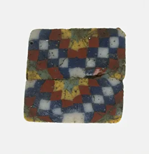 Checkerboard Patterned Inlays Print, Italy, 1st century BCE