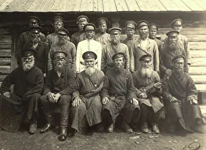 Print of A group of old-timer Cossacks, 1909