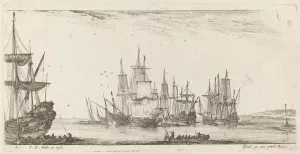 Group of Ships, 1644. Creator: Stefano della Bella Group of Ships, 1644. Creator: Stefano della Bella