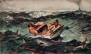 Winslow Homer's The Gulf Stream Print, 1899 (1943)