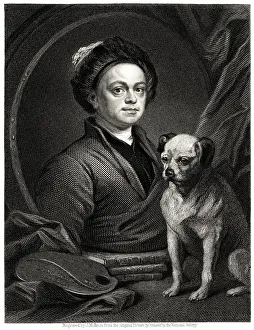Gulielmus Hogarth, 19th century. Artist: James Mollison Gulielmus Hogarth, 19th century. Artist: James Mollison