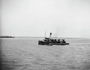 Early 20th Century Warfare Prints: Guns bound for the testing grounds