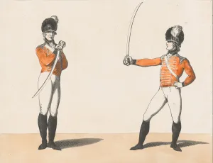 Eighteenth Century Colour Etchings Prints: Half Circle Guard, Medium Guard, September 1, 1798. September 1, 1798