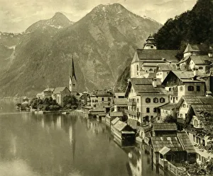 Austrian Alps Scenery Prints: Hallstatt, Upper Austria, c1935. Creator: Unknown