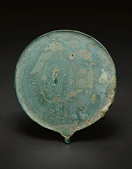 Ancient Greek Hand Mirror Print, 470-450 BCE