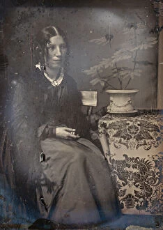Albert Sands Collection: Harriet Beecher Stowe, 1850s. Creators: Josiah Johnson Hawes, Albert Sands Southworth