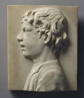 Marble Sculptures Italy Prints: Head of a Boy, c. 1460. Creator: Unknown