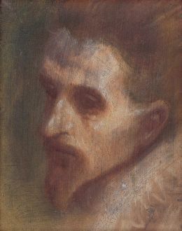 Bearded Man Portrait Prints: Head study - The Thinker, 1880-1900. Creator: Ladislav Mednyanszky