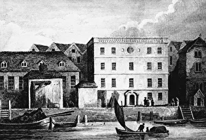 Print of the Steel Yard in Thames Street, London