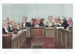 Heads of the Law, 1902. Artist: Spy Heads of the Law, 1902. Artist: Spy