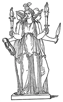 Hecate Wood Engraving Print