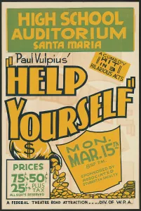 Federal Theatre Project Print: Help Yourself, 1930s