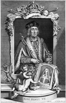 Henry VII of England, (18th century).Artist: George Vertue Henry VII of England, (18th century).Artist: George Vertue