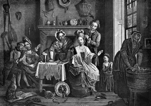 High-Life Below Stairs, 1772. Artist: Caldwell High-Life Below Stairs, 1772. Artist: Caldwell