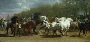 The Horse Fair, 1852-55. Creator: Rosa Bonheur The Horse Fair, 1852-55. Creator: Rosa Bonheur