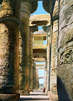 Karnak Temple Luxor Egypt Prints: Hypostyle Hall, Karnak Temple complex, Luxor, Egypt, 20th Century