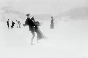 Ice-dancing Print, St. Moritz 1910-1915