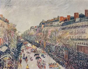 Street Art Prints: La Mi-Careme sur les Boulevards, 1897 Print (Impressionism)