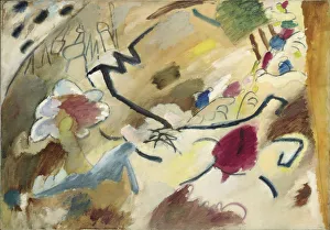 Wassily Kandinsky Artwork Prints: Improvisation with horses (Study for Improvisation 20), 1911