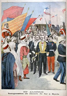 Inauguration of railroad, Saida, Algeria, 1900 Inauguration of railroad, Saida, Algeria, 1900