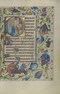 Flanders Belgium Heritage Images Prints: Initial D: The Visitation; Book of Hours