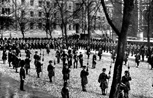 Prints of Installation of the new Constable of the Tower, General Sir Frederick C. A. Stephenson, G.C.B.: the ceremony on Tower Green, 1898. From a Photograph by Ball, Regent Street Pembroke Prints: Print of a photograph depicting the Installation of the new Constable of the Tower, 1898