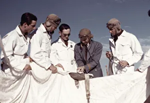 Fort Worth Parachute Instruction Print, 1942