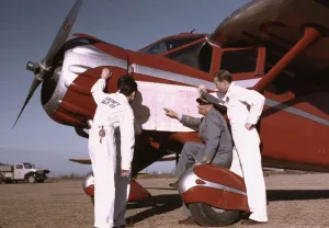 WWII Training at Meacham Field, Fort Worth, Texas Print 1942