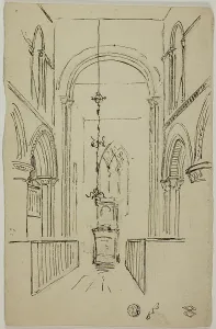 British Heritage Art Images Prints: Interior of a Cathedral, n.d. Creator: Unknown