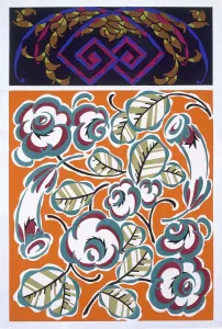 Art Deco Interior Design Prints: Interior design pattern, pub. 1921. Creator: Auguste H. Thomas active 1910-1930s
