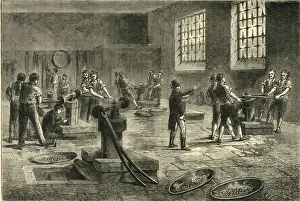 Victorian Era Industry Prints: Interior of the Mint, c1872. Creator: Unknown