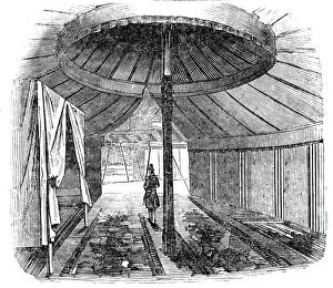 Abd Al Rahman Collection: Interior of Sidi Mohammeds tent, 1844. Creator: Unknown