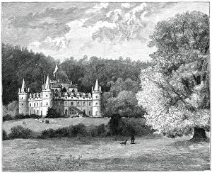 Inverary Castle, western Scotland, 1900.Artist: GW Wilson and Company Inverary Castle, western Scotland, 1900.Artist: GW Wilson and Company