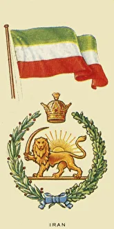 Iranian National Flag Prints: Iran, c1935. Creator: Unknown