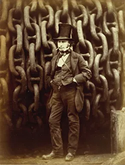 Brunel Prints: Isambard Kingdom Brunel Before the Great Eastern Launch, 1857 Print