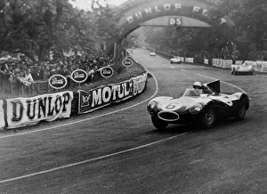 Jaguar D type, Bueb/Hawthorn 1955 Le Mans. Creator: Unknown Jaguar D type, Bueb/Hawthorn 1955 Le Mans. Creator: Unknown